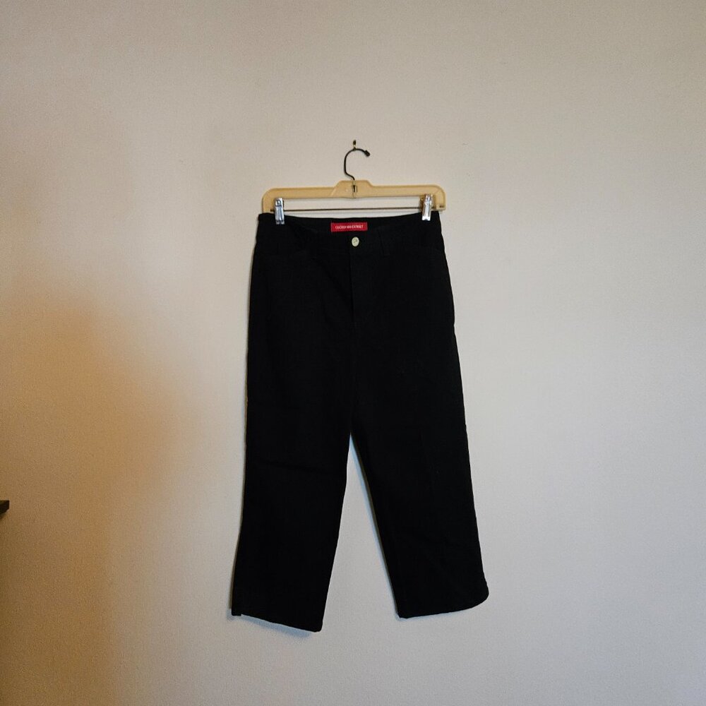 Gloria Vanderbilt Black Capri Denim Jeans